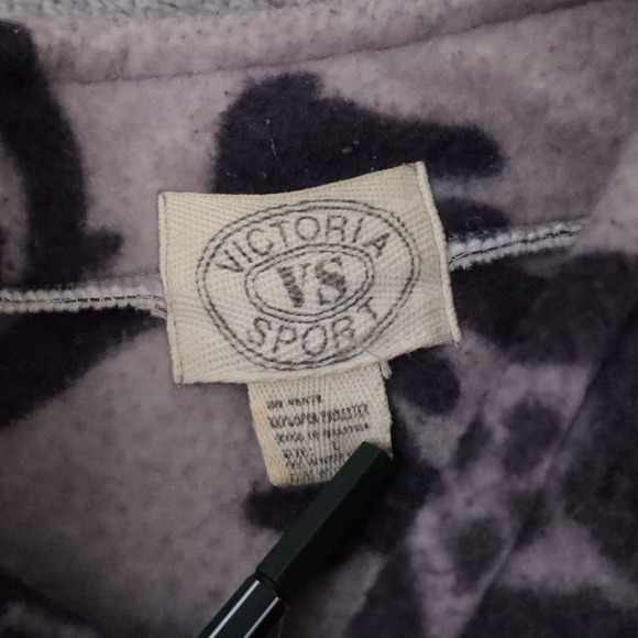 Y2K Women's Victoria Secret Sport Large Multicolor Long Sleeve Fleece Sweatshirt - Picture 8 of 10